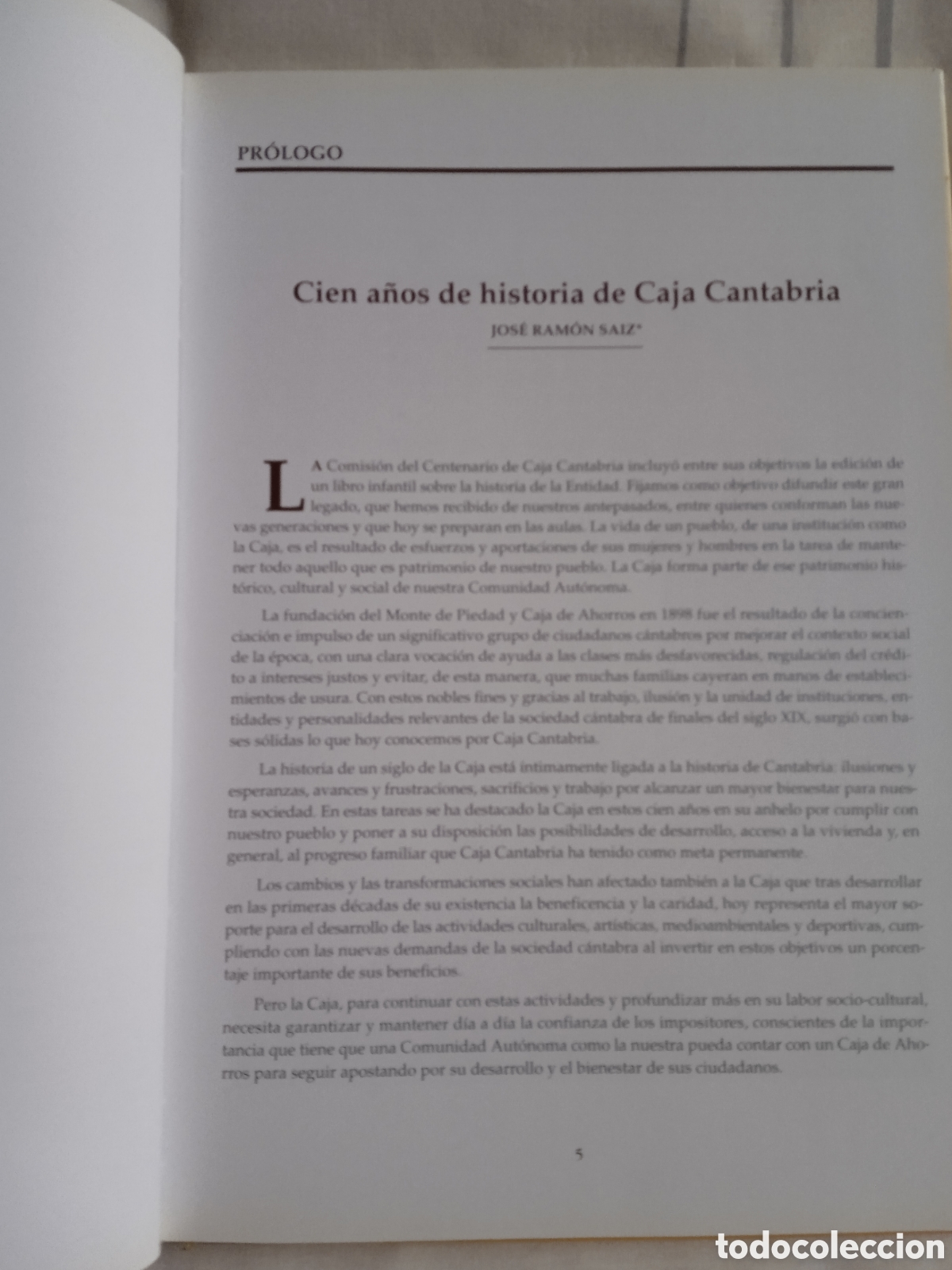 Libros: UN SIGLO DE HISTORIA DE CAJA CANTABRIA. - Foto 5