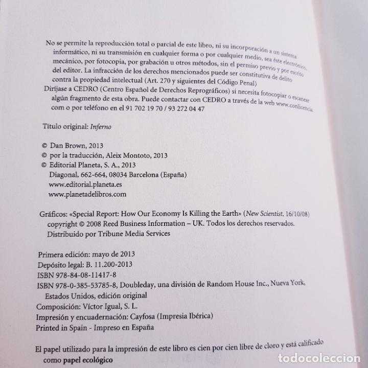 Libros: LIBRO-INFERNO-DAN BROWN-BUEN ESTADO - Foto 5
