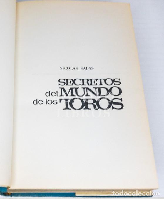 Libros: SALAS, Nicol&aacute;s. Secretos del mundo de los toros - Foto 2