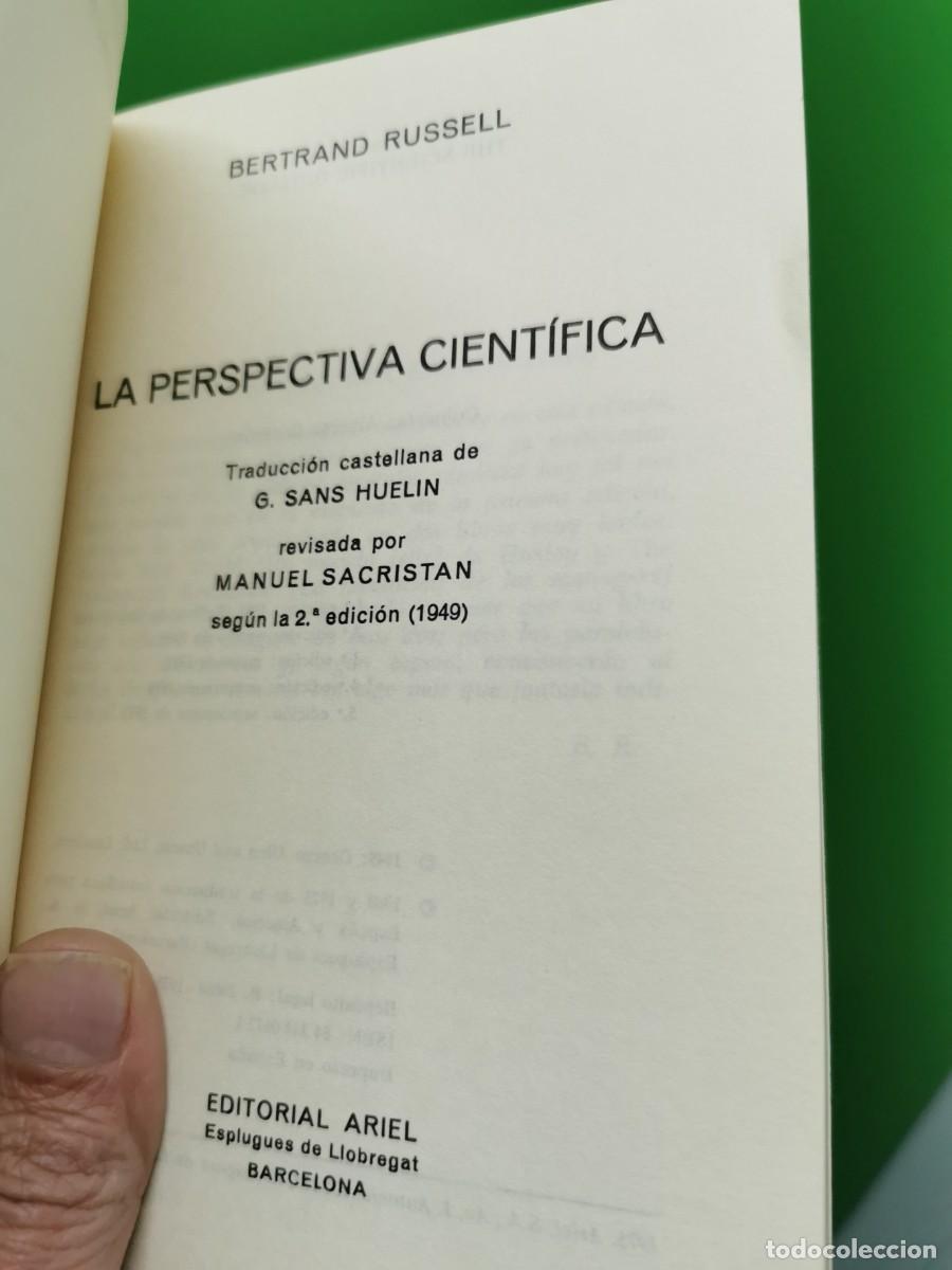 Libros: RUSSELL, Bertrand. La perspectiva cient&iacute;fica - Foto 4