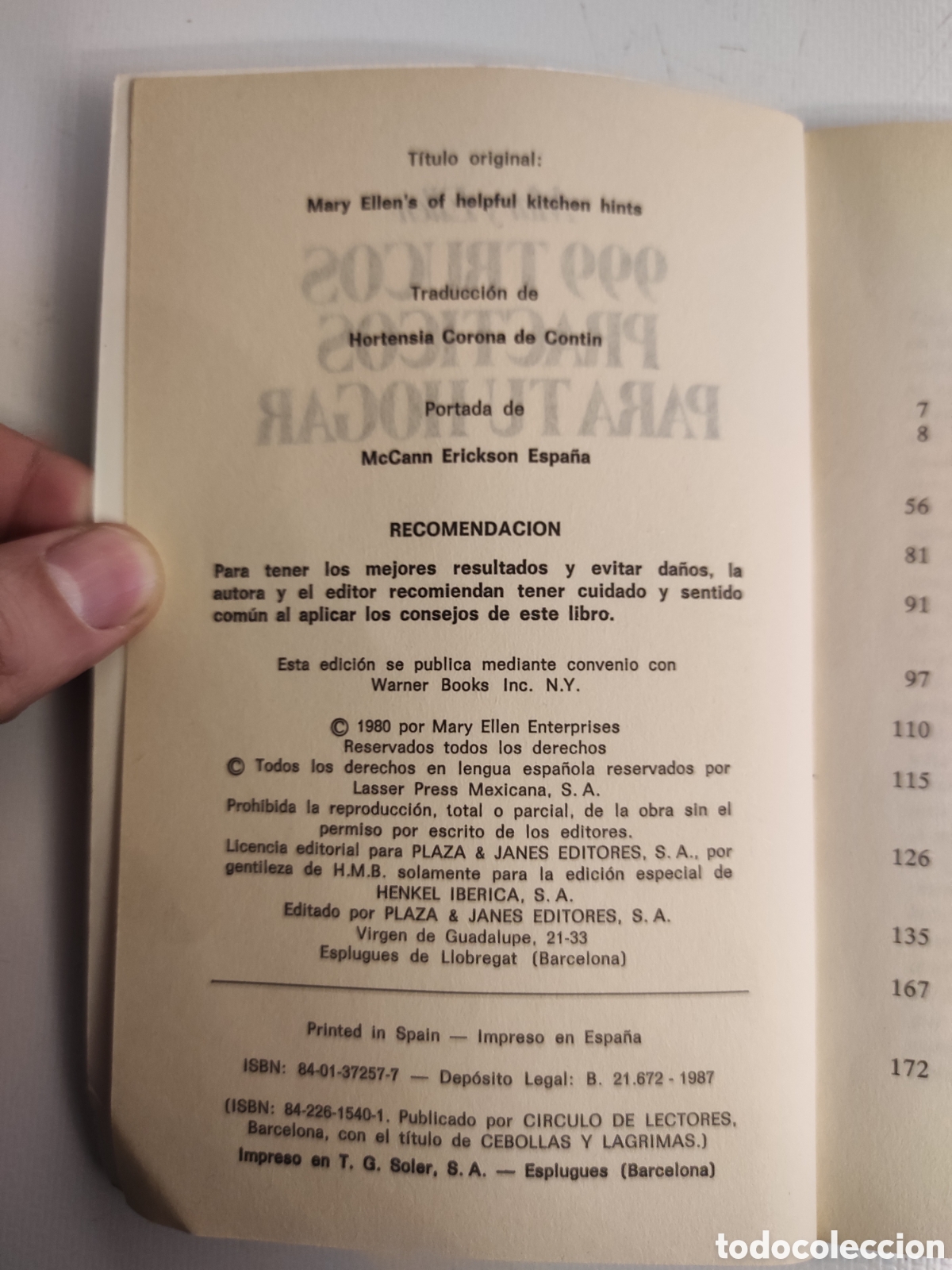 Libros: 999 trucos pr&aacute;cticos para tu hogar de Mary Ellen (1987) - Foto 2
