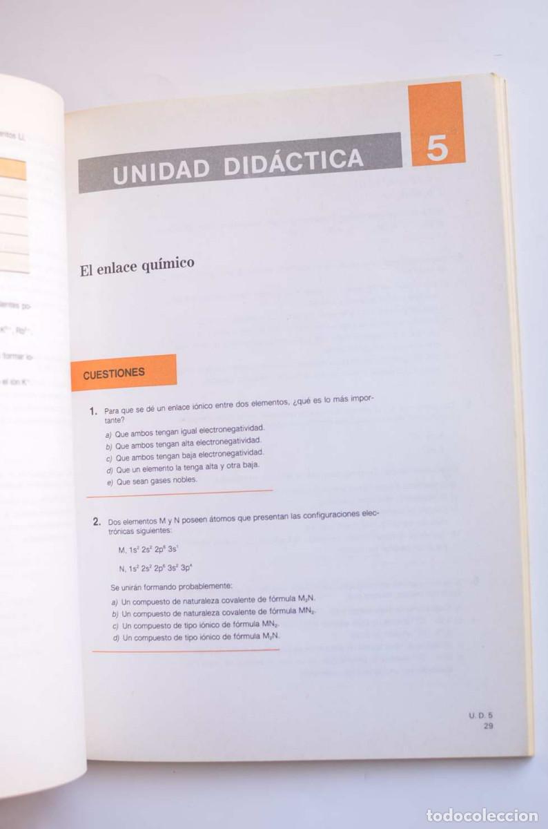 Libros: F&iacute;sica y qu&iacute;mica. Ejercicios. 3&ordm; B.U.P. - AUTORES VARIOS - Foto 4
