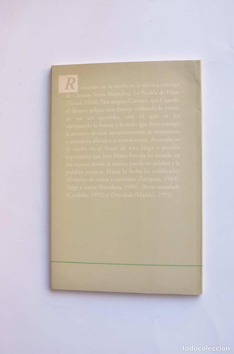 Libros: Recuerdos en la noche - SERNA, Carmen - Foto 4