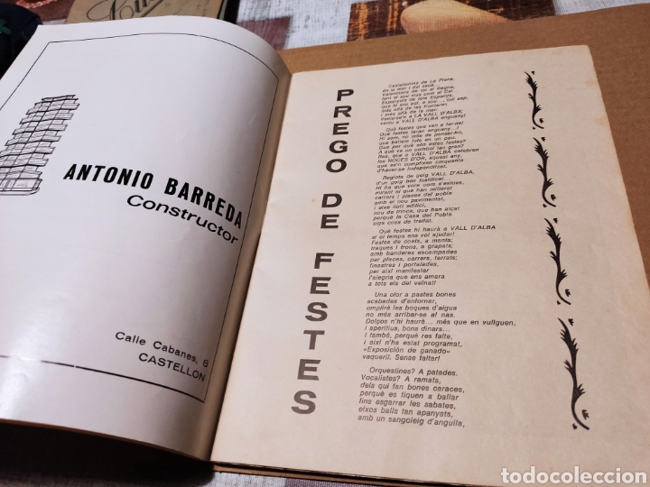 Libros: Programa de fiestas Vall D,Alba 1975 - Foto 3