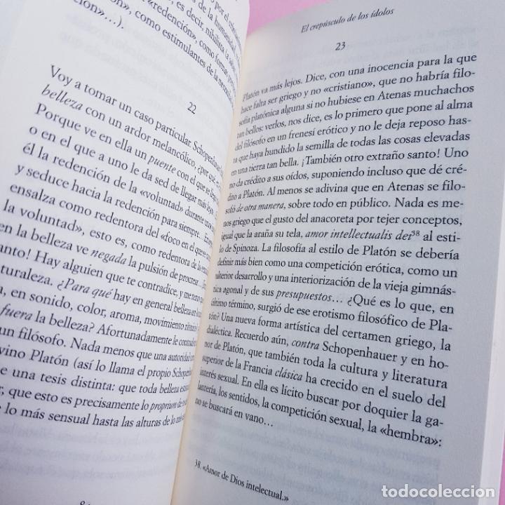 Libros: LIBRO-EL CREP&Uacute;SCULO DE LOS DIOSES-NIETZSCHE- - Foto 12