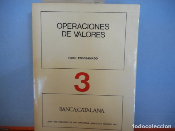 Livros em segunda m&atilde;o: LIBRO.N&ordm;3.OPERACIONES DE VALORES.VALORES MOBILIARIOS Y BOLSA DE VALORES.BANCA/CATALANA.OCTUBRE 1971.