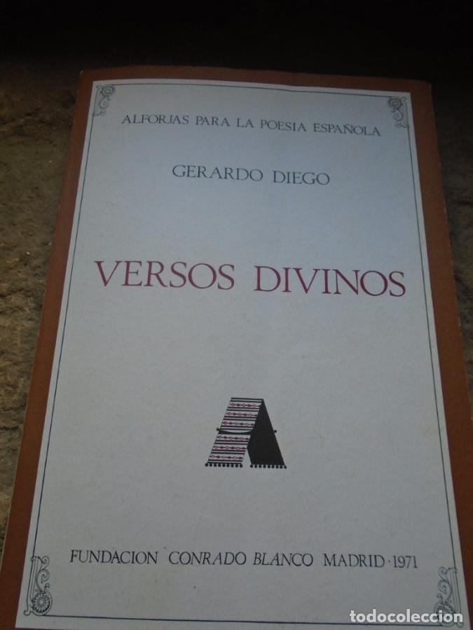 Libros: Versos Divinos - ( Gerardo Diego) - Foto 1