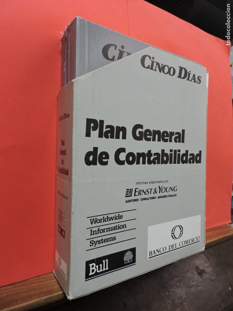 Libros: Plan general de contabilidad. 5 Tomos. Cinco D&iacute;as. Ed. Banco del Comercio. Madrid 1990 - Foto 1