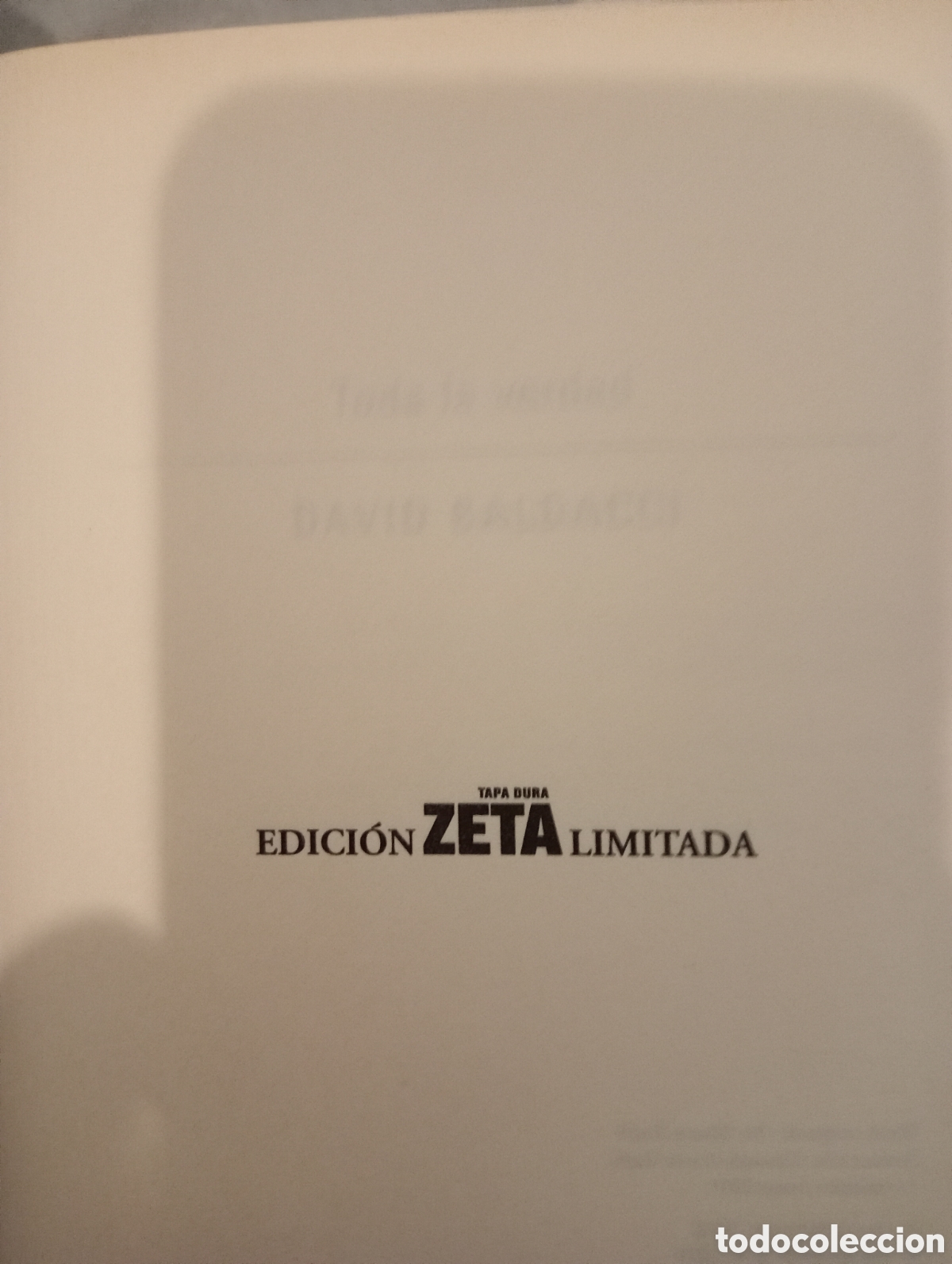 Libros: Toda la verdad . David Baldacci. Edici&oacute;n limitada - Foto 4