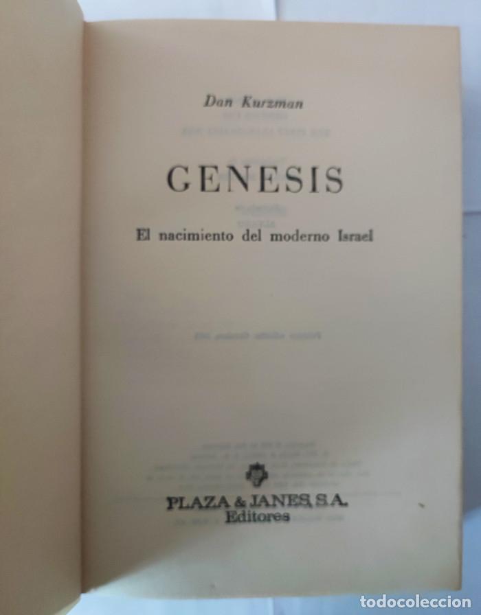 Libros: GENESIS. EL NACIMIENTO DEL MODERNO ISRAEL - Dan Kurzman - Foto 2