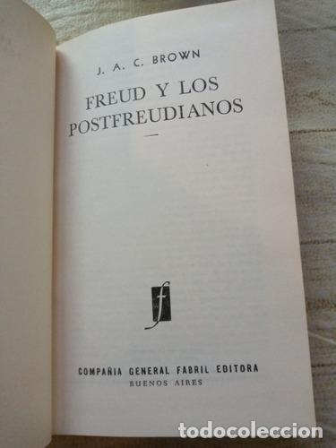 Libros: FREUD Y LOS POSTFREUDIANOS - J.A.C. Brown - Foto 2