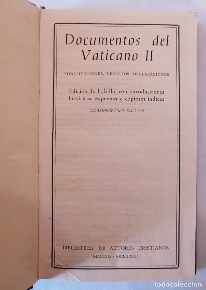 Libros: DOCUMENTOS DEL VATICANO II - Iglesia Cat&oacute;lica - Foto 2