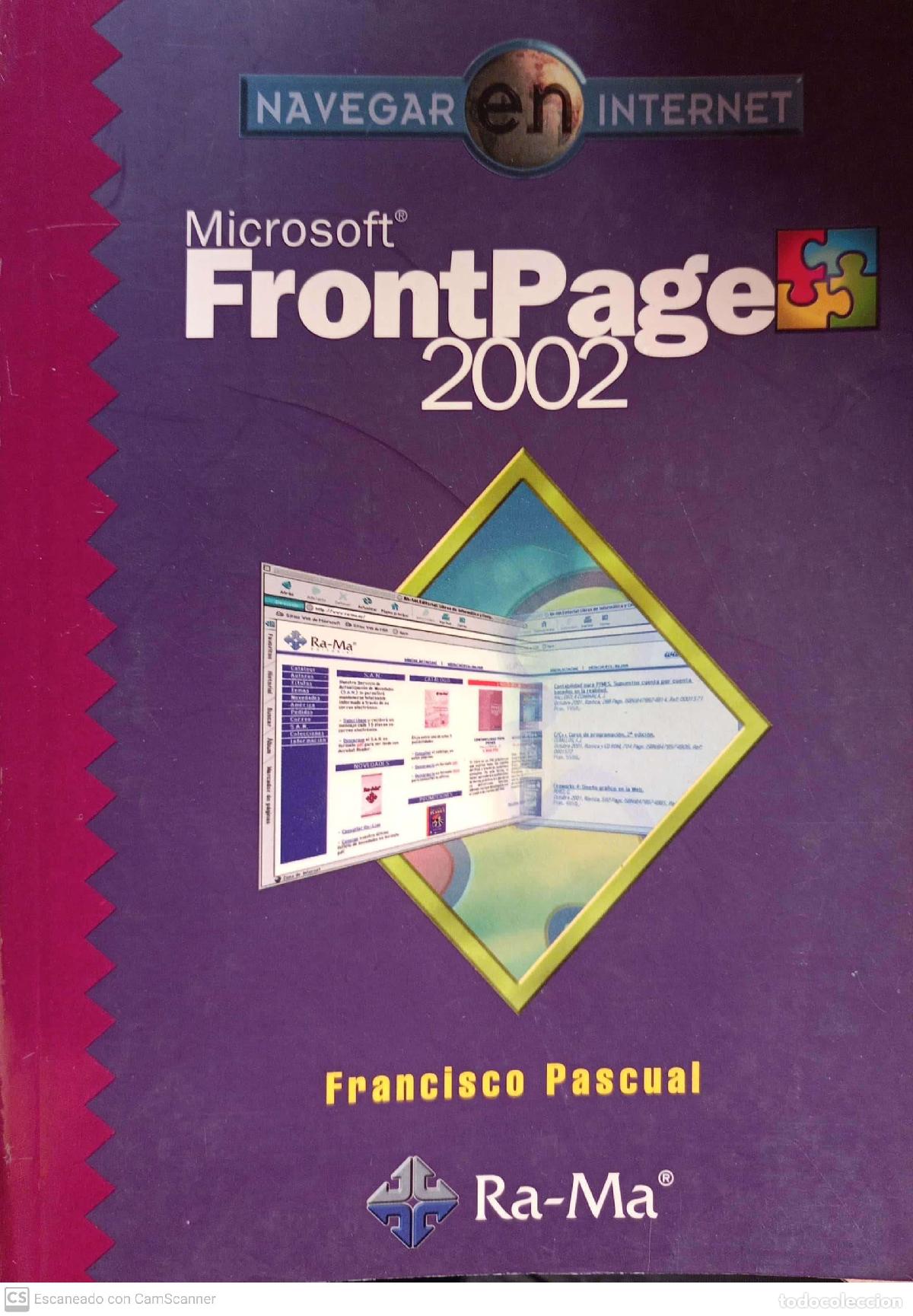 Libros: Microsoft FrontPage 2002 - Francisco Pascual - Foto 1