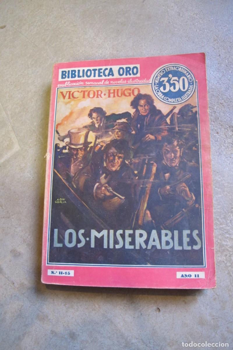 Libros: LOS MISERABLES. VICTOR HUGO. BIBLIOTECA ORO - Foto 1