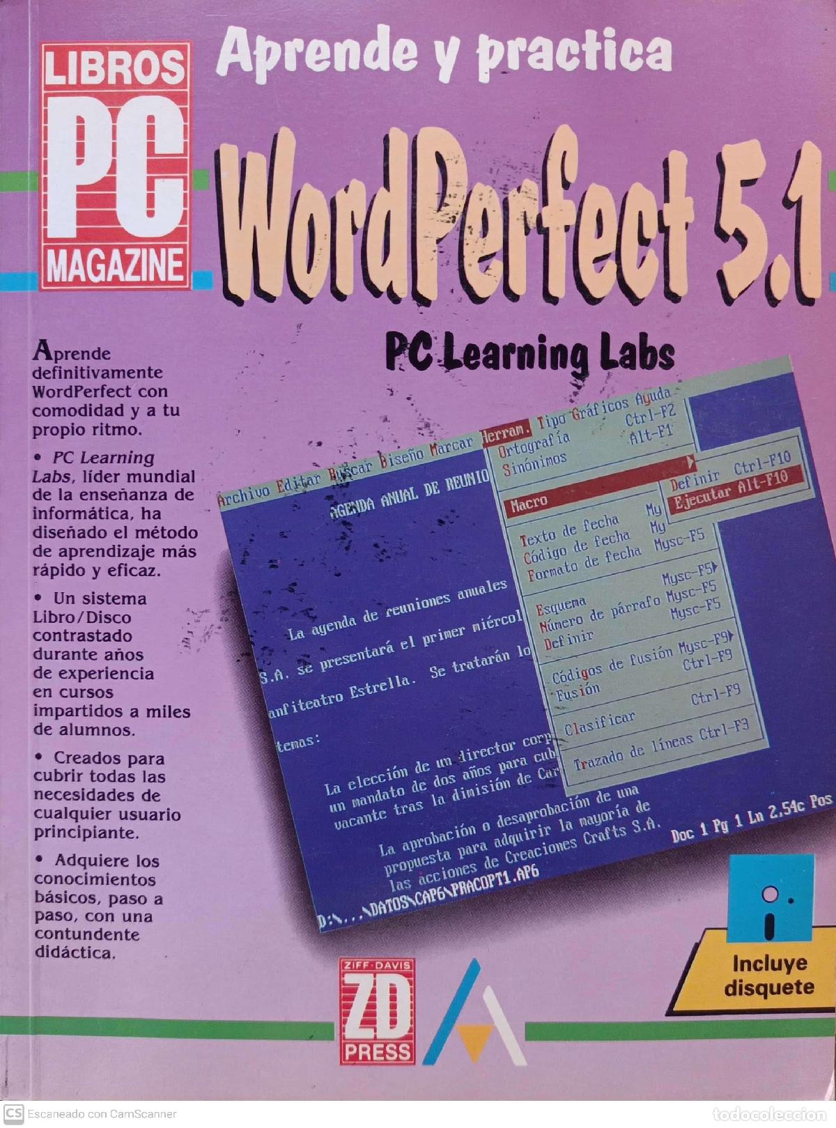 Libros: Aprende y practica WordPerfect 5.1 - No definido - Foto 1