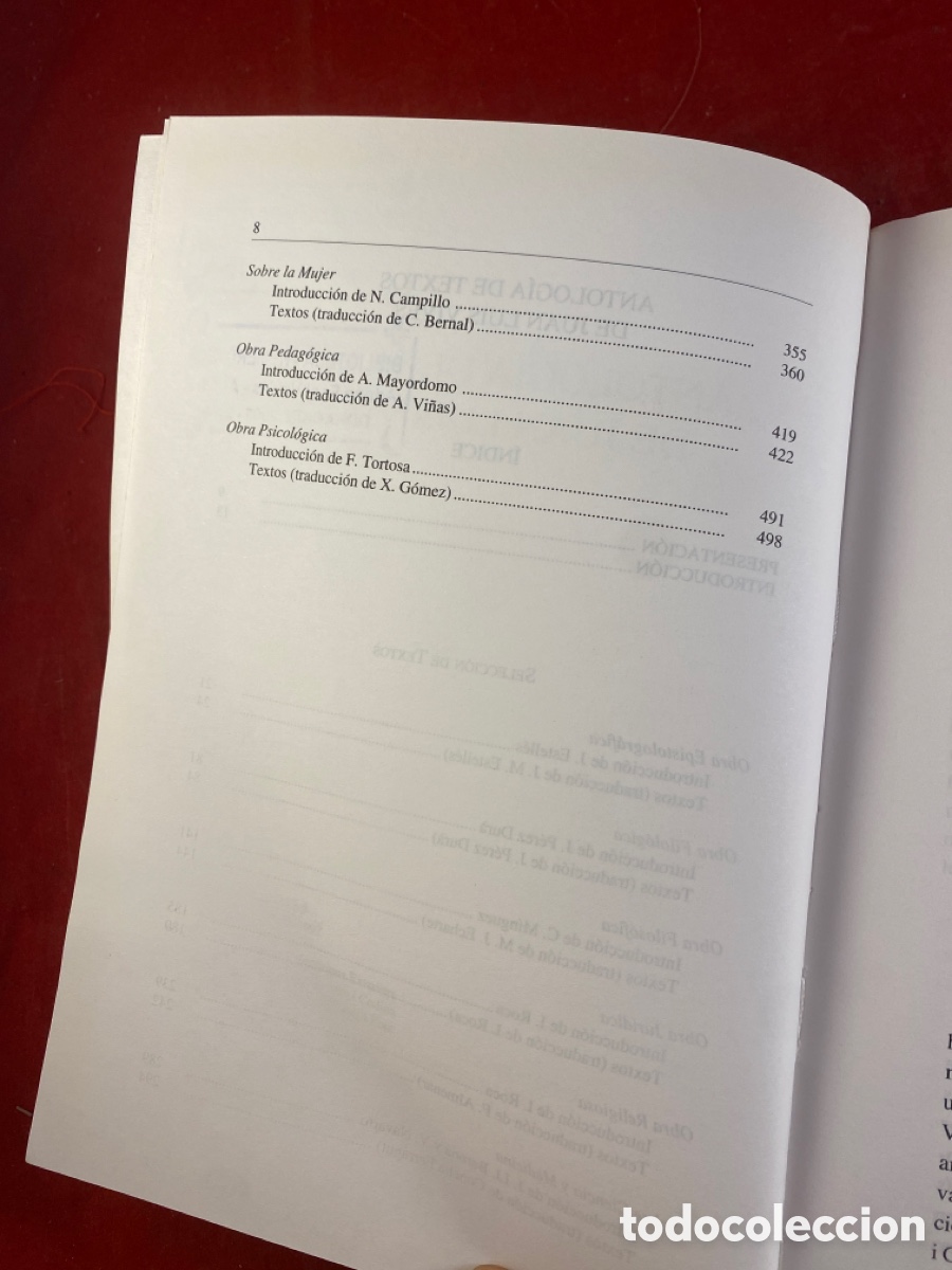 Libros: JUAN LUIS VIVES ANTOLOG&Iacute;A DE TEXTOS - Foto 4
