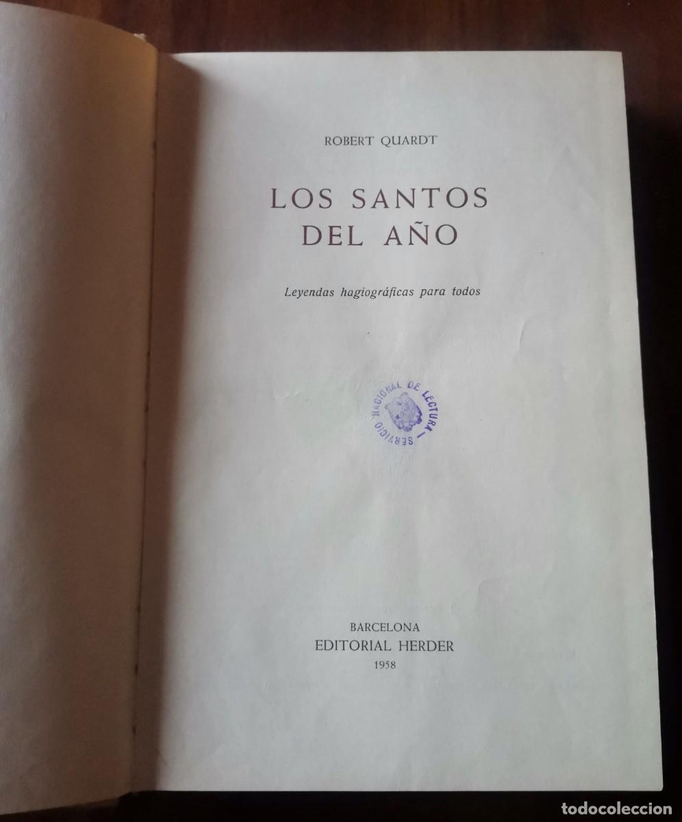 Libros: Los santos del a&ntilde;o - Robert Quardt - Foto 1
