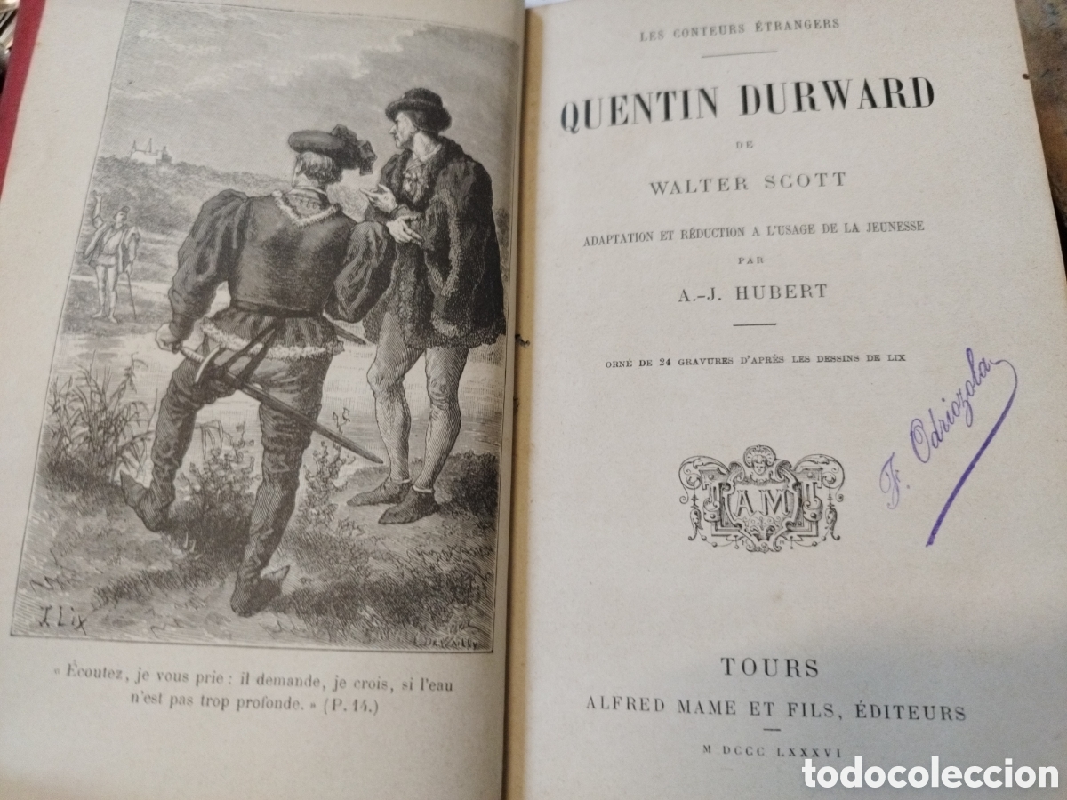 Libros: QUENTIN DURWARD. A&ntilde;o 1886 - SCOTT,Walter - Foto 5