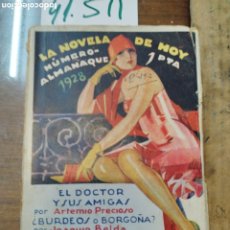 Libros: LA NOVELA DE HOY. NUMERO ALMANAQUE 1928. Lote 400047664