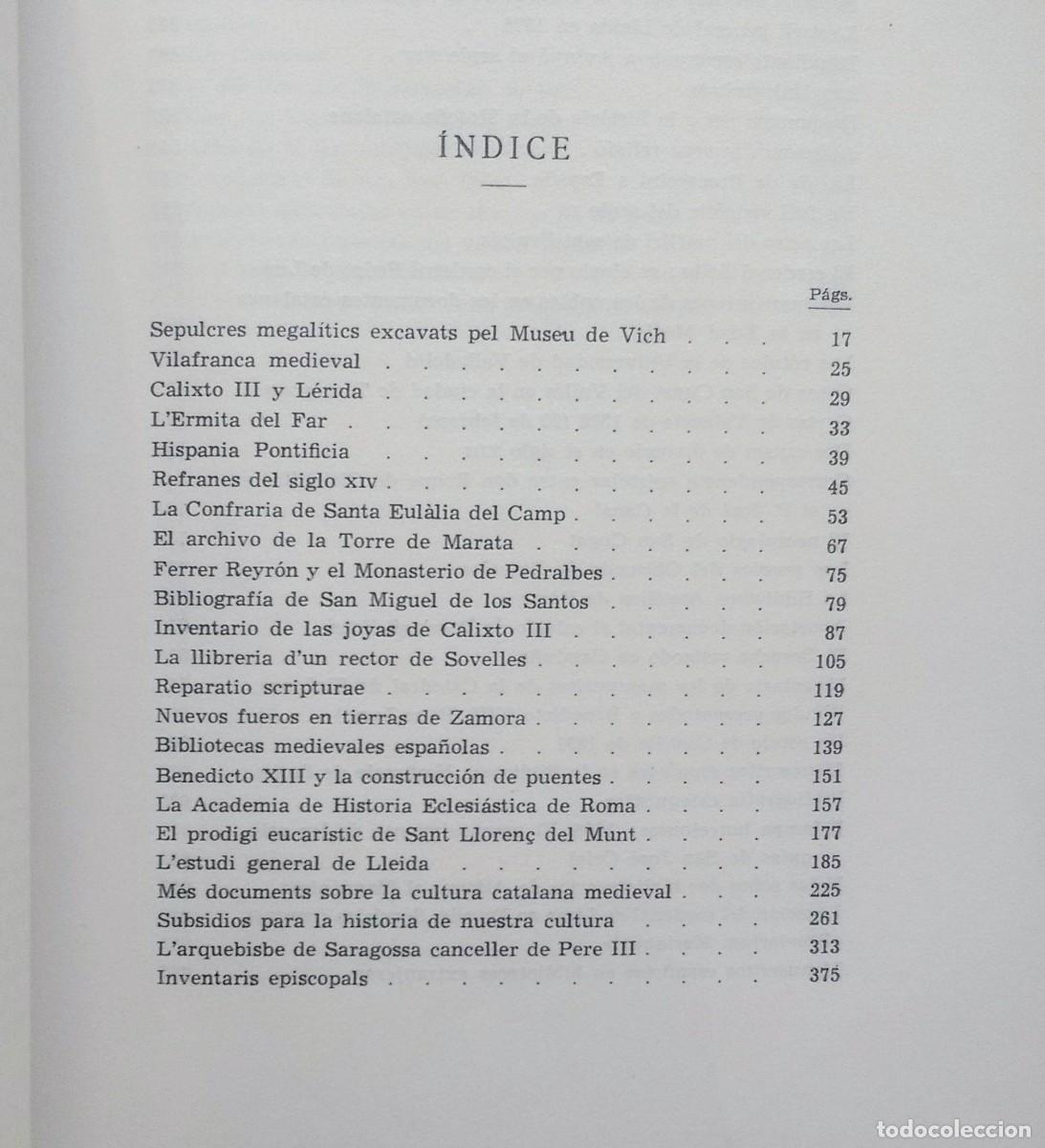 Libros: MISCEL&Aacute;NEA - Mons. JOS&Eacute; RIUS SERRA - COMPLETO 2 VOL. - 1965 - Foto 2
