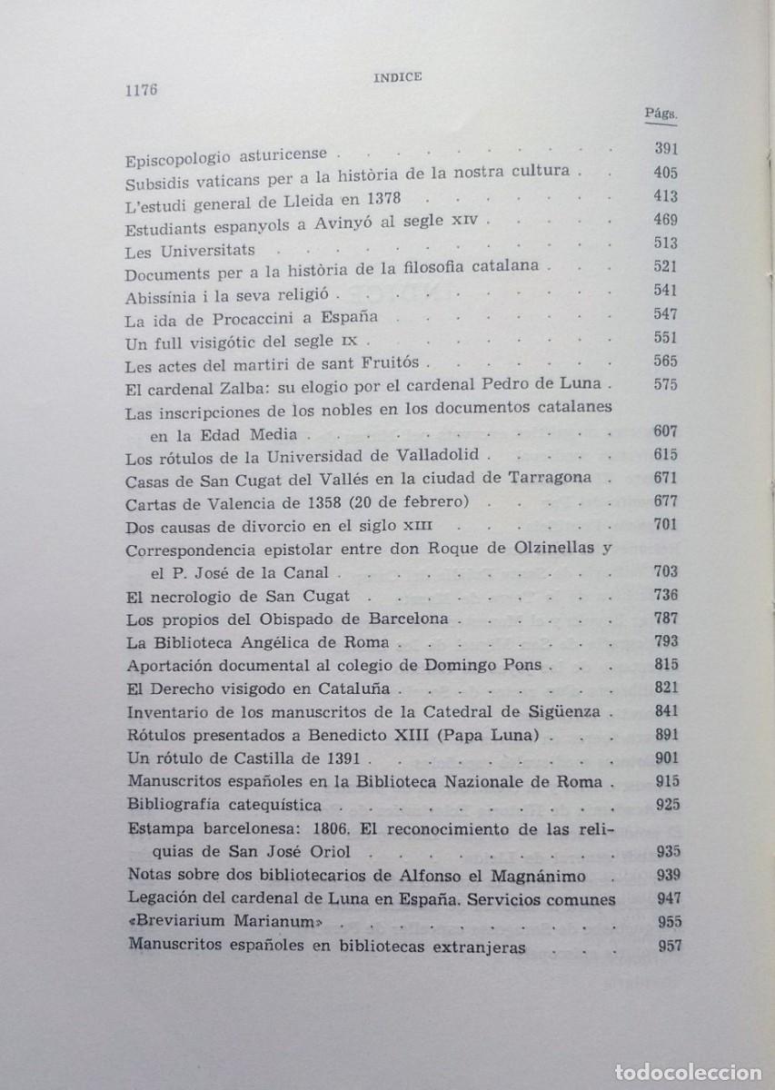 Libros: MISCEL&Aacute;NEA - Mons. JOS&Eacute; RIUS SERRA - COMPLETO 2 VOL. - 1965 - Foto 3