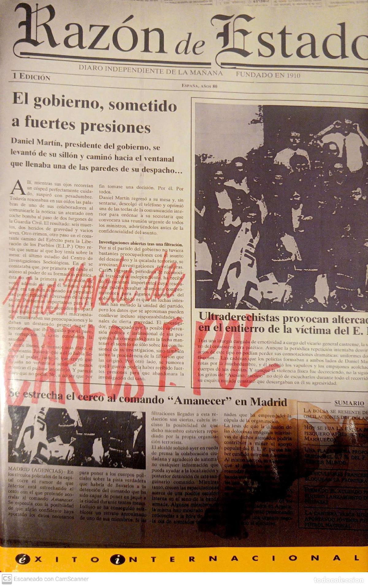 Libros: Raz&oacute;n de estado - Fern&aacute;ndez Pol, Carlos - Foto 1
