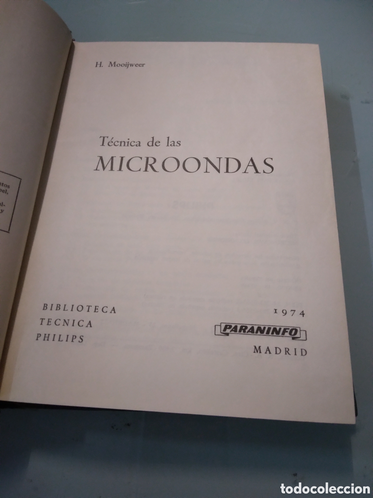 Libros: H.Mooijweer, T&eacute;cnica de la microondas, Paraninfo - Foto 2