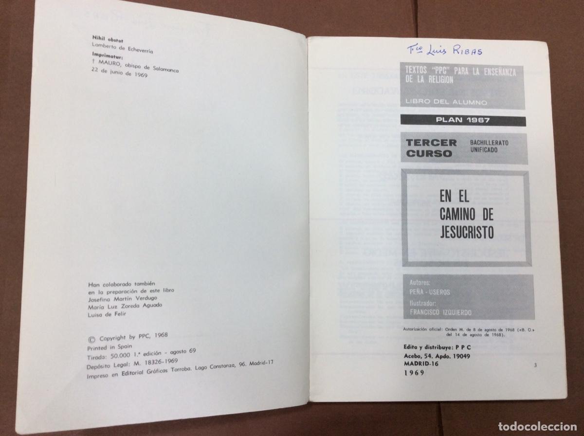 Libros: en el camino de jesucristo textos para la ense&ntilde;anza plan 1968 - Foto 3