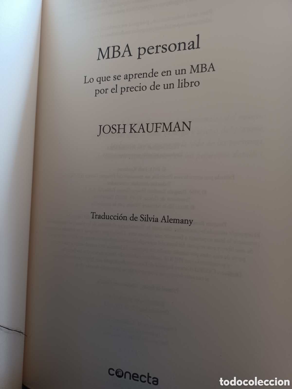 Libros: Barybook 126 MBA personal Josh kaufman Conecta - Foto 4