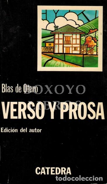 Libros: OTERO, Blas de. Verso y prosa. Edici&oacute;n del autor - Foto 1