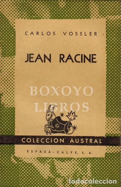 Libros: VOSSLER, Carlos. Jean Racine - Foto 1