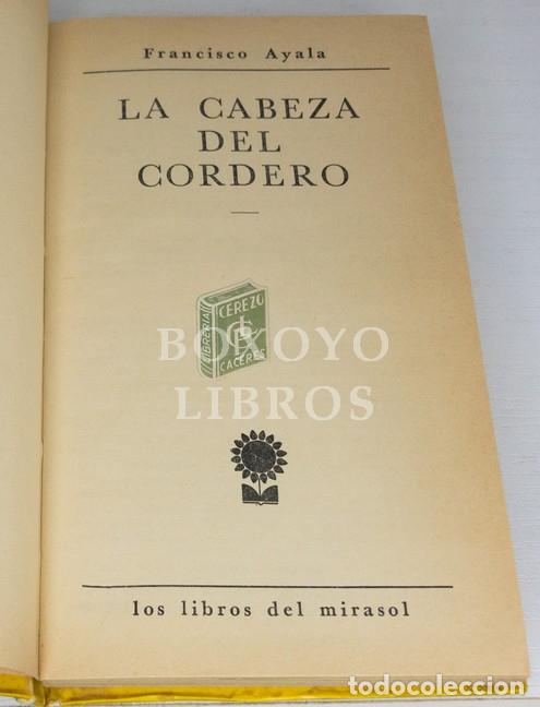 Libros: AYALA, Francisco. La cabeza del cordero - Foto 2