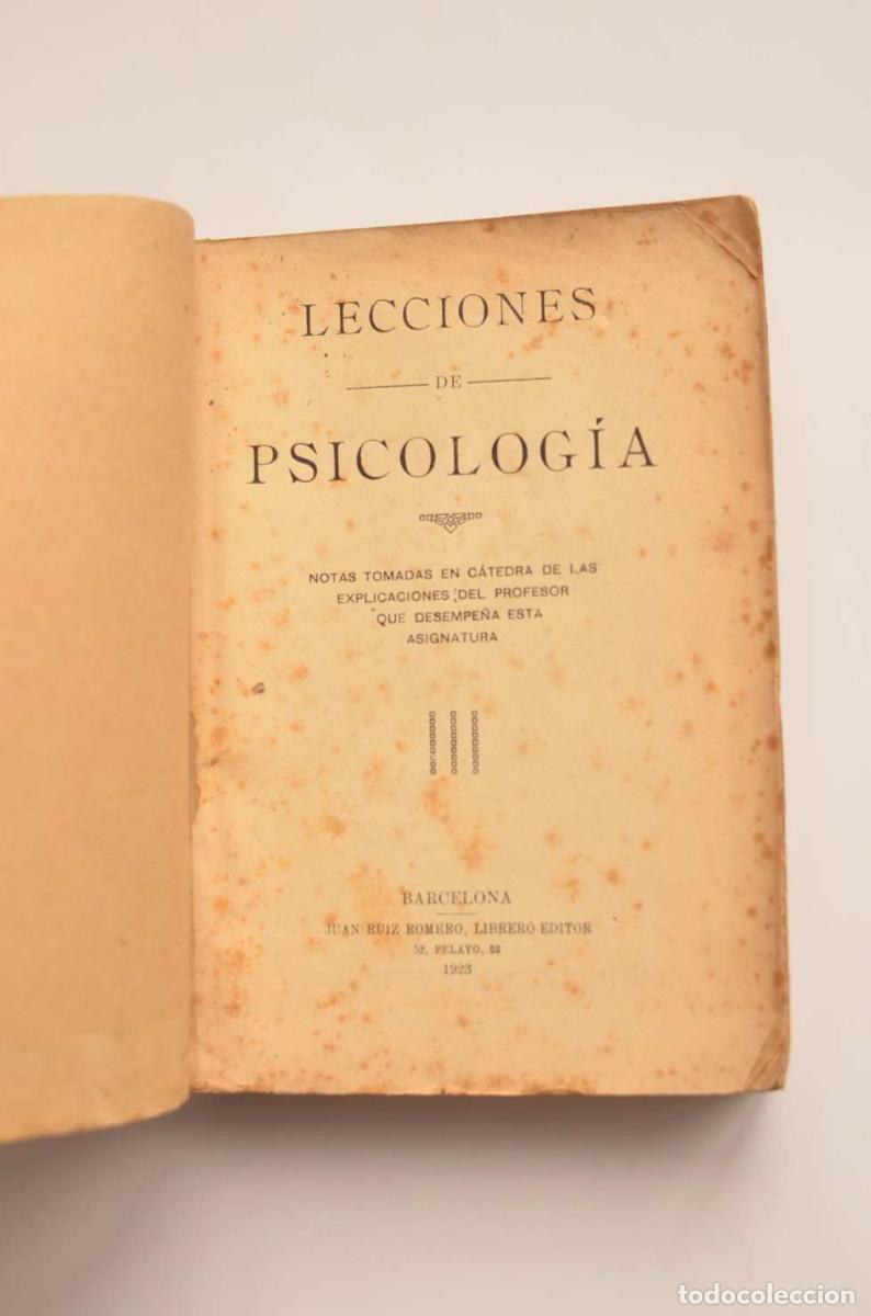 Libros: Lecciones de psicolog&iacute;a - AN&Oacute;NIMO - Foto 2