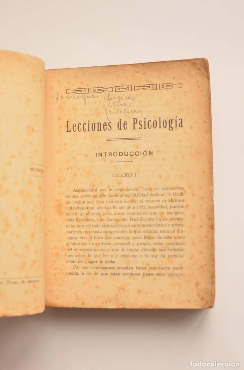 Libros: Lecciones de psicolog&iacute;a - AN&Oacute;NIMO - Foto 3