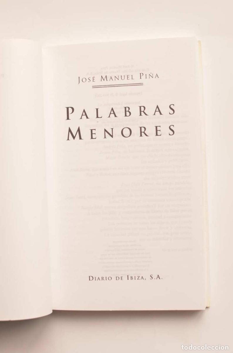 Libros: Palabras menores - PI&Ntilde;A, Jos&eacute; Manuel - Foto 2
