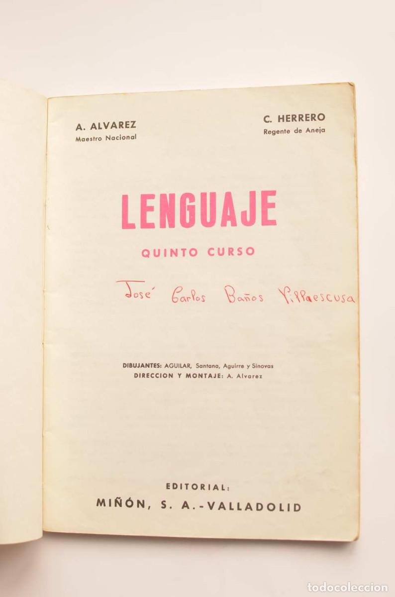 Libros: Lenguaje. Quinto curso - &Aacute;LVAREZ P&Eacute;REZ, A. y HERRERO SALGADO, C. - Foto 2