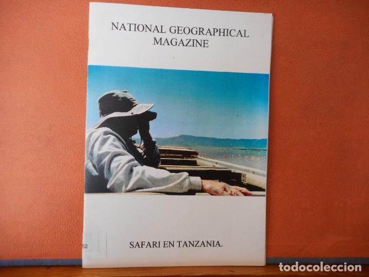 B&uuml;cher: NATIONAL GEOGRAPHICAL MAGAZINE.SAFARI EN TANZANIA.PESO-50G.