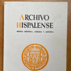 Libros: ARCHIVO HISPALENSE TOMO LXXXIV NUMERO 255. Lote 401018234