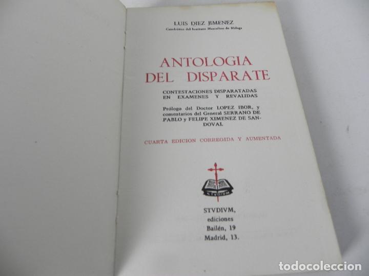 Libros: ANTOLOG&Iacute;A DEL DISPARATE (LUIS DIEZ JIMENEZ) STVDIVM-1970 - Foto 3