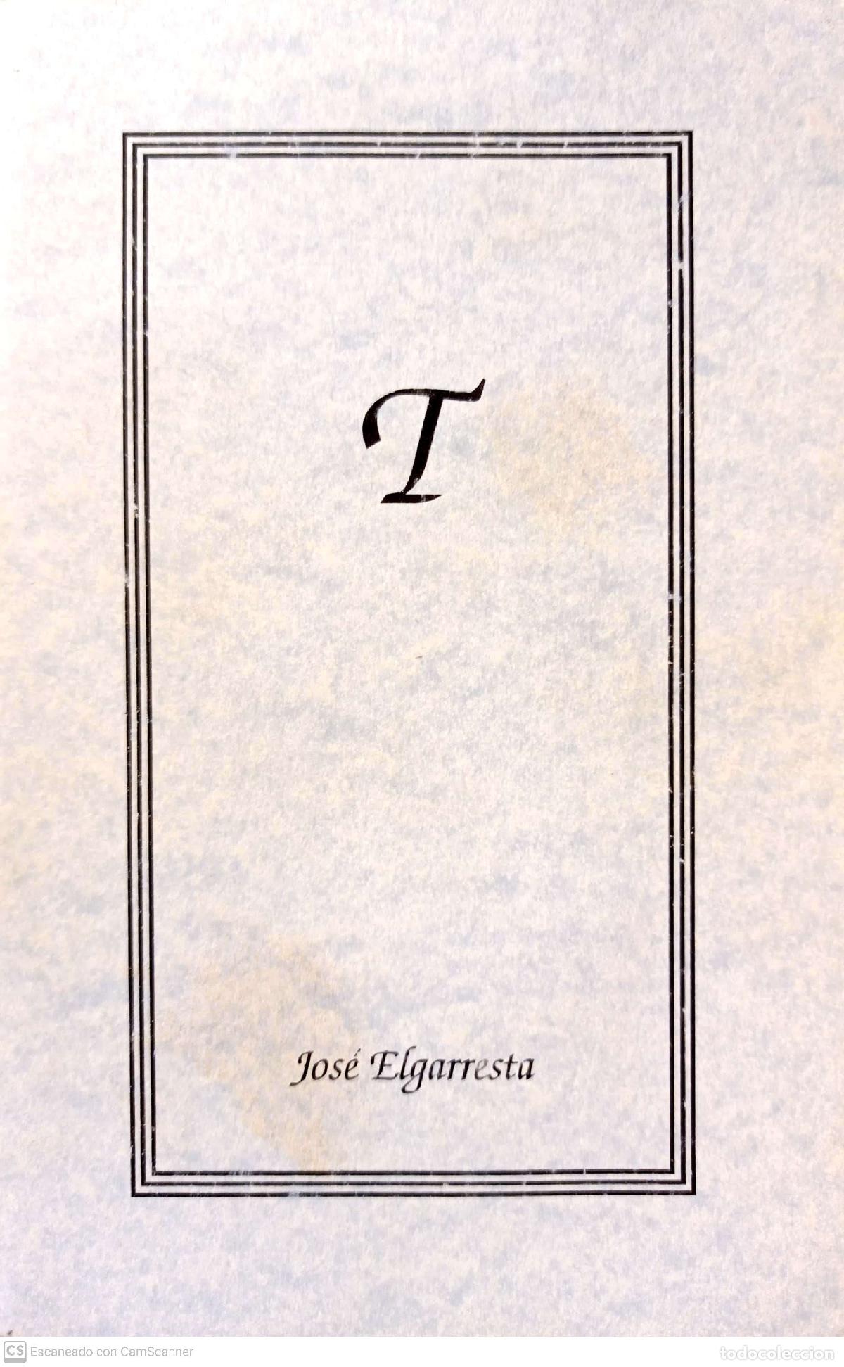Libros: T - Elgarresta, Jos&eacute; - Foto 1