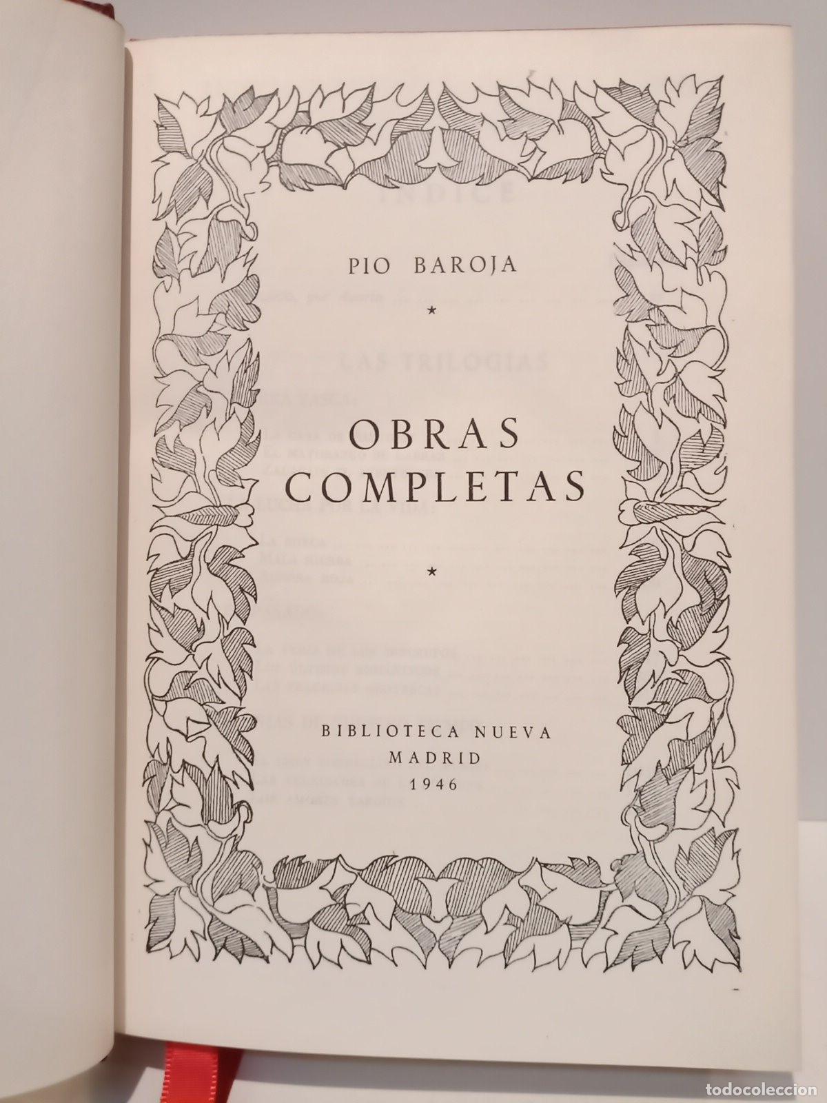 Libros: BAROJA, P&iacute;o - Obras completas - Foto 2
