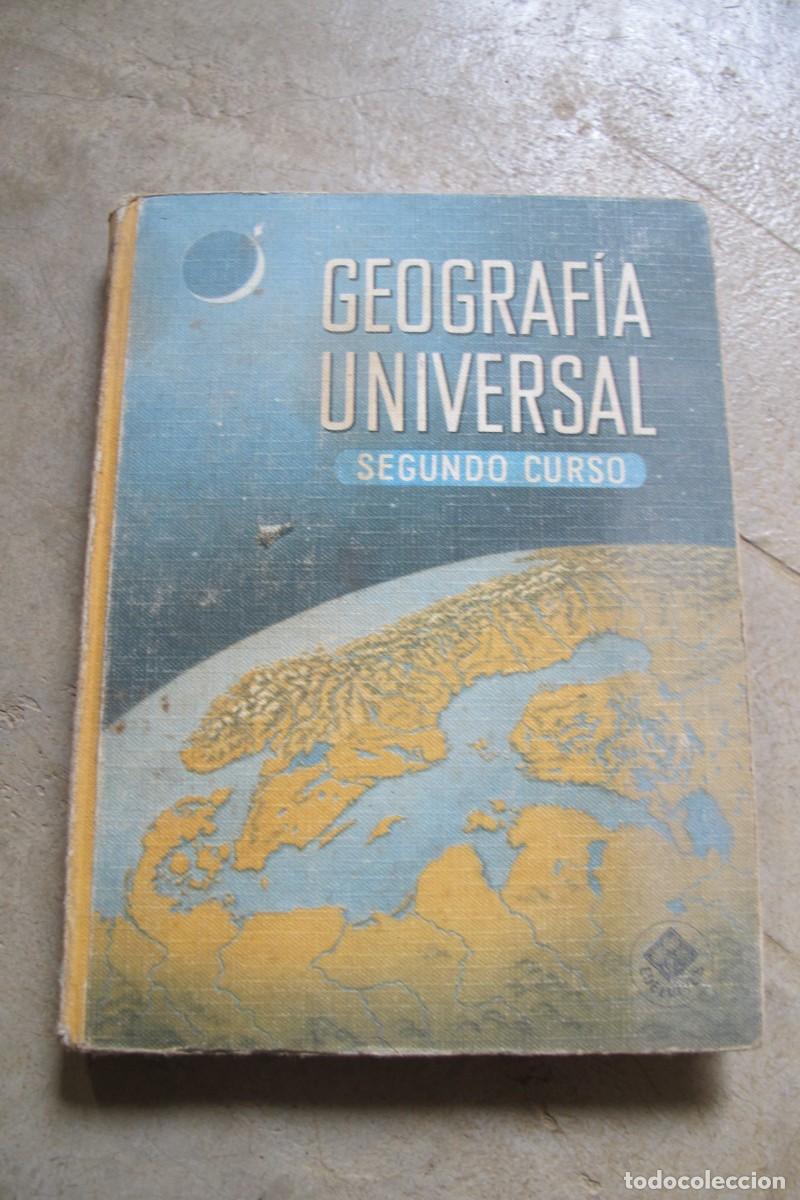 Libros: GEOGRAFIA UNIVERSAL SEGUNDO CURSO EDELVIVES 1965 CON PROGRAMA - Foto 1