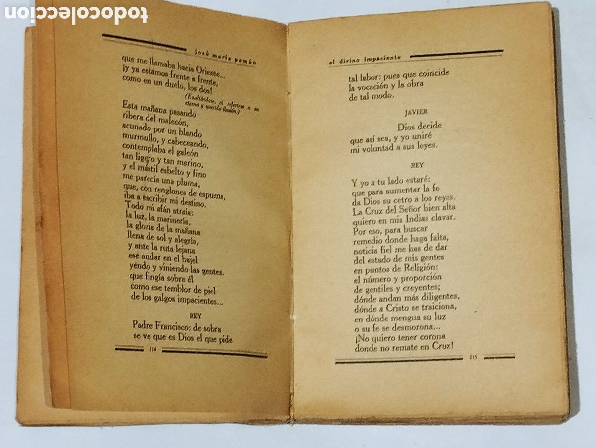 Libros: El Divino Impaciente &ndash; Jos&eacute; Mar&iacute;a Pem&aacute;n &ndash; 1933 - Foto 7