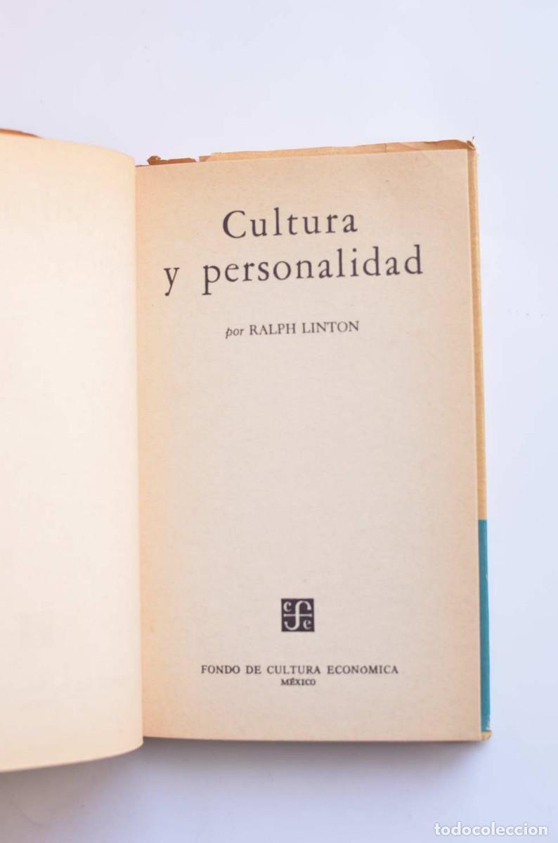 Libros: Cultura y personalidad - LINTON, Ralph - Foto 3