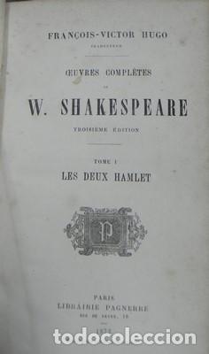 Libros: Oeuvres completes de William Shakespeare. 18 tomos - SHAKESPEARE, WILLIAM - Foto 2