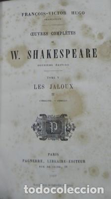 Libros: Oeuvres completes de William Shakespeare. 18 tomos - SHAKESPEARE, WILLIAM - Foto 3