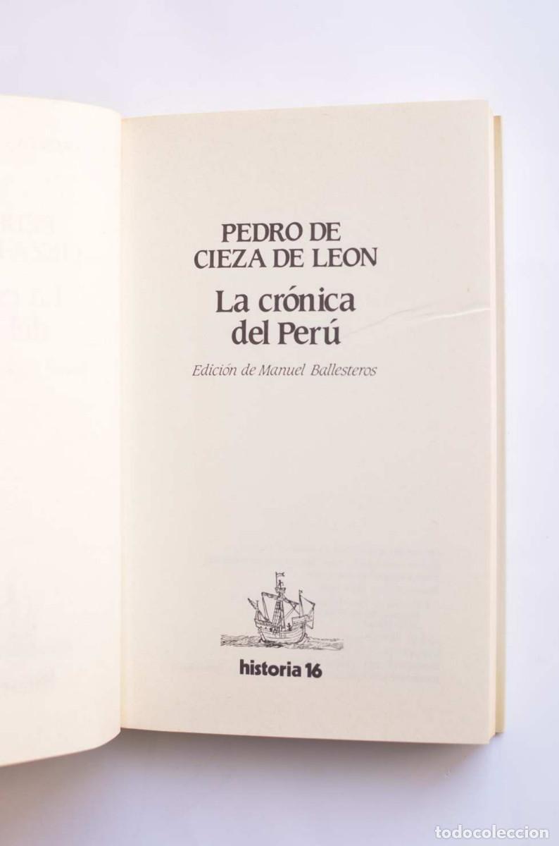 Libros: La cr&oacute;nica del Per&uacute; - CIEZA DE LE&Oacute;N, Pedro de - Foto 2