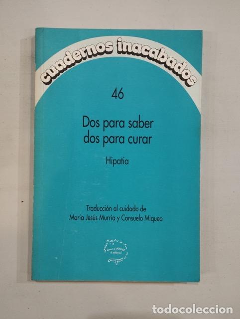 Libros: Hipatia - Dos para saber dos para curar - Foto 1
