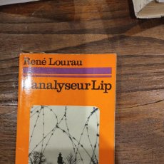 Libros: L'ANALYSEURLIP - RENÉ LOURAU. Lote 401745419