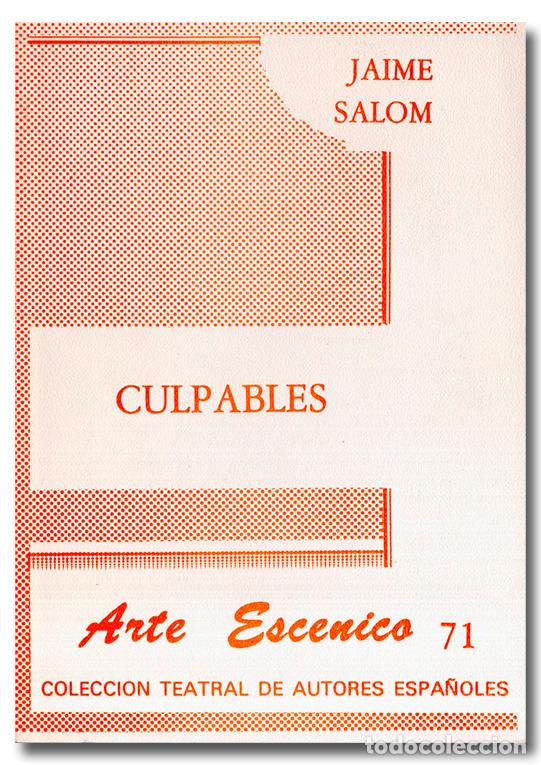 Libros: SALOM (Jaime). Culpables - Foto 1